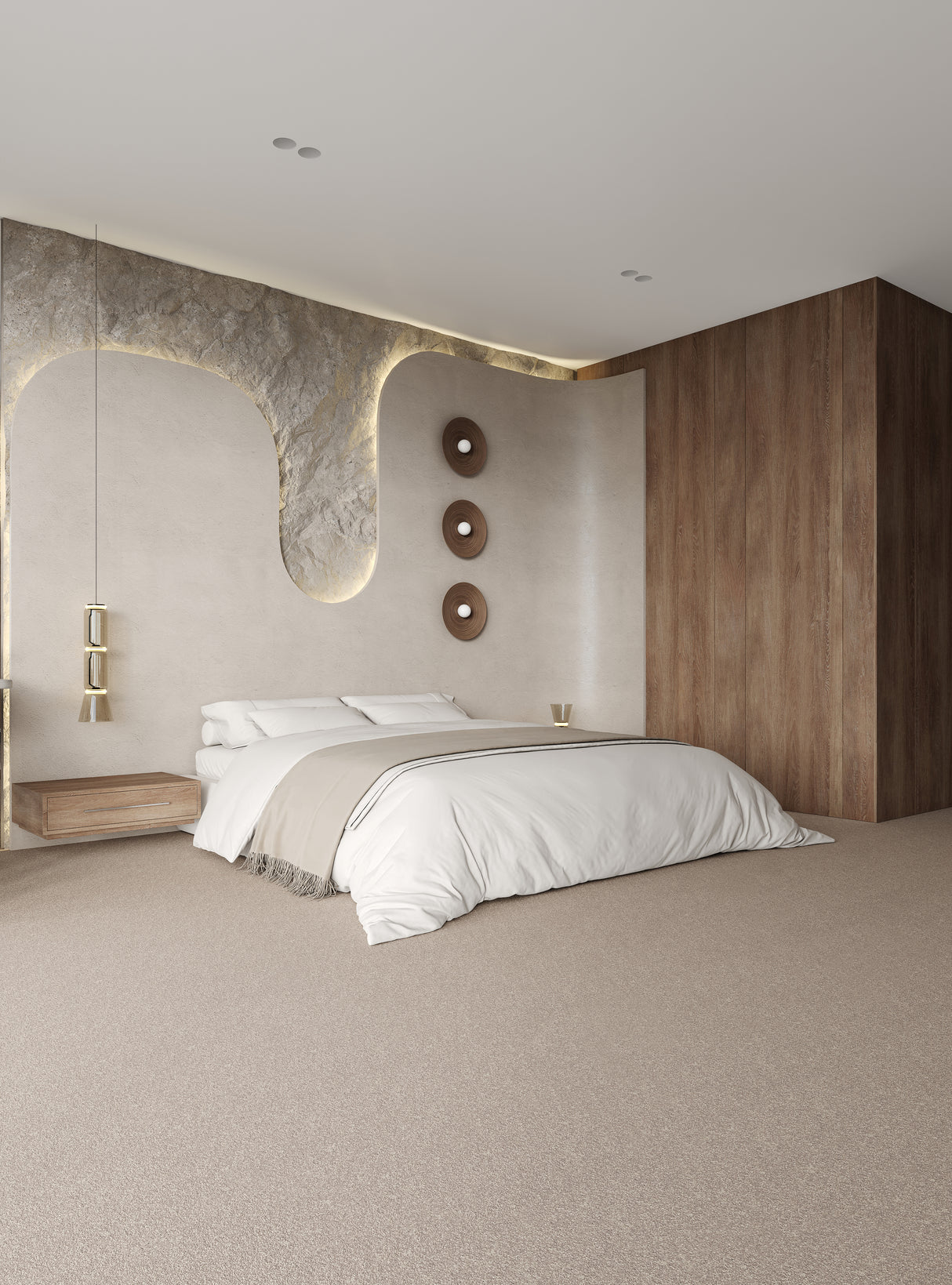 Ibexx Dreamy Delight luxury deep pile carpet, colour Cloud