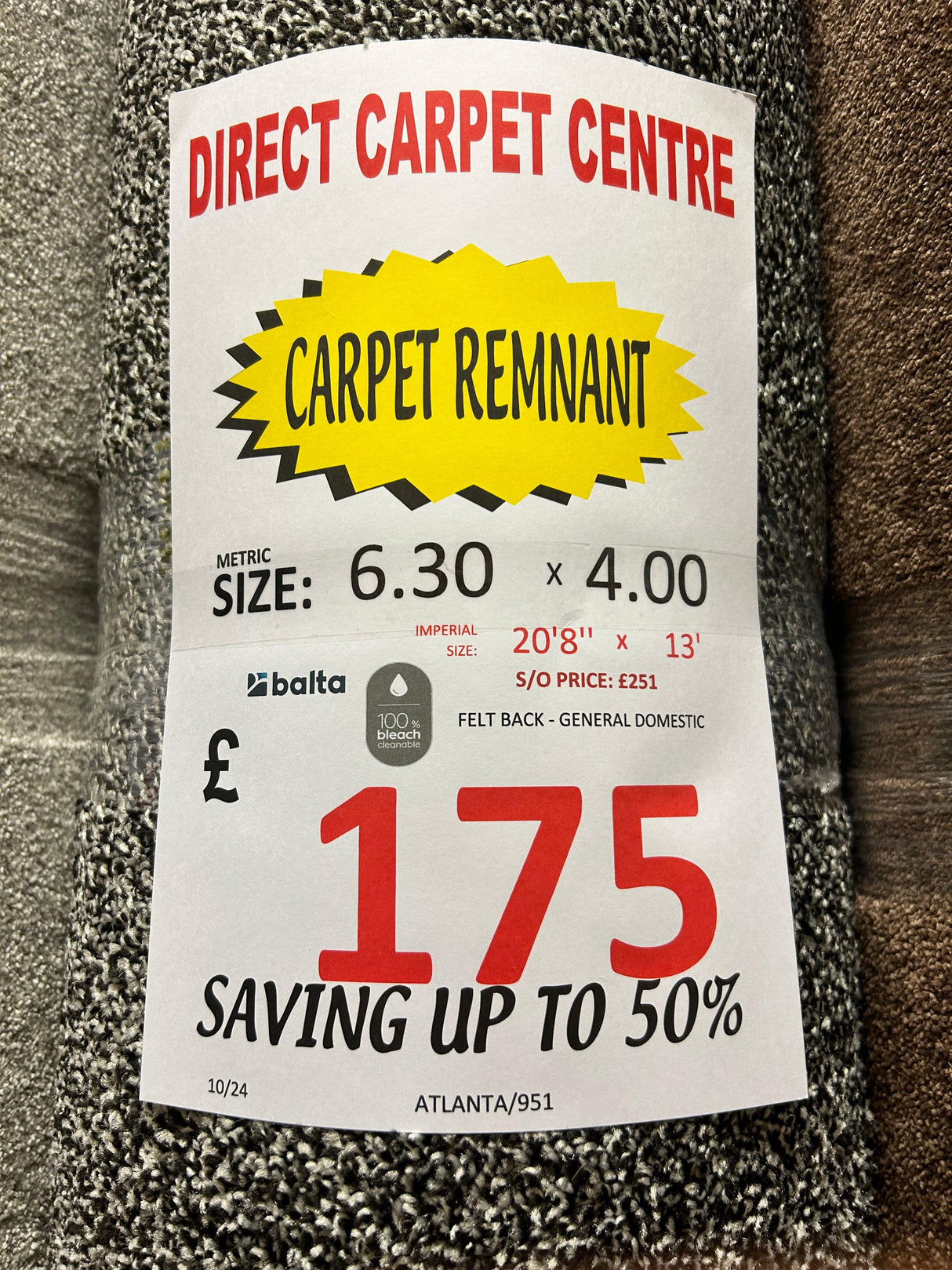 Balta Atlanta - Orion - 4m x 6.30m Carpet Remnant – by Balta – 2