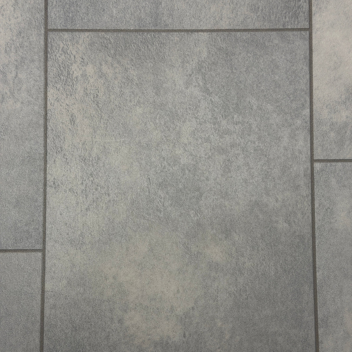 Kellars Luna grey tile effect vinyl flooring in Lara 098L