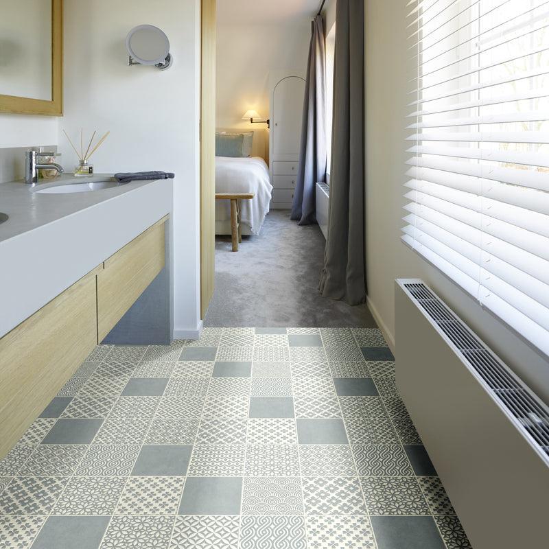 Blue Vinyl Flooring