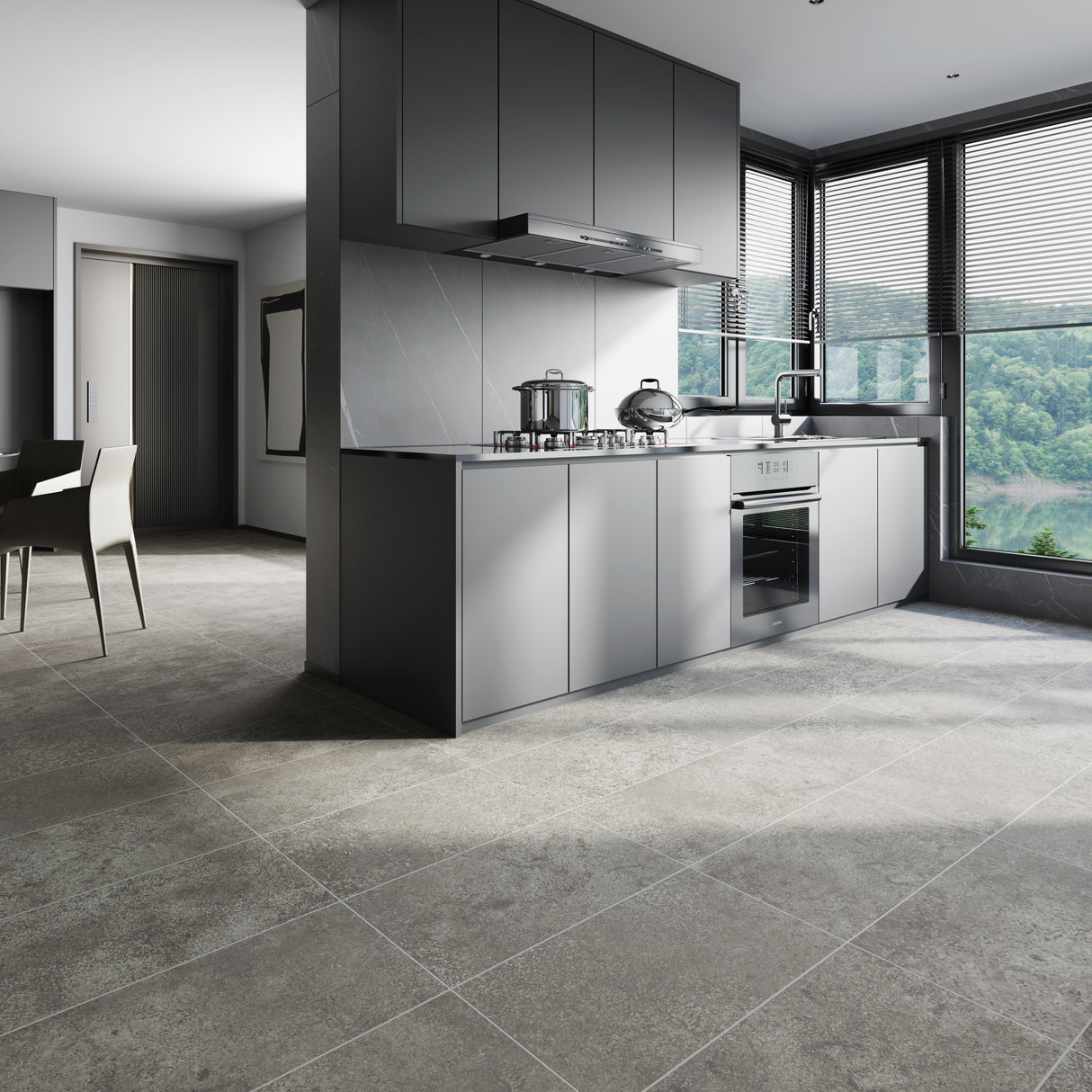 Spirit - Grey Tile Vinyl – by Ibexx Flooring