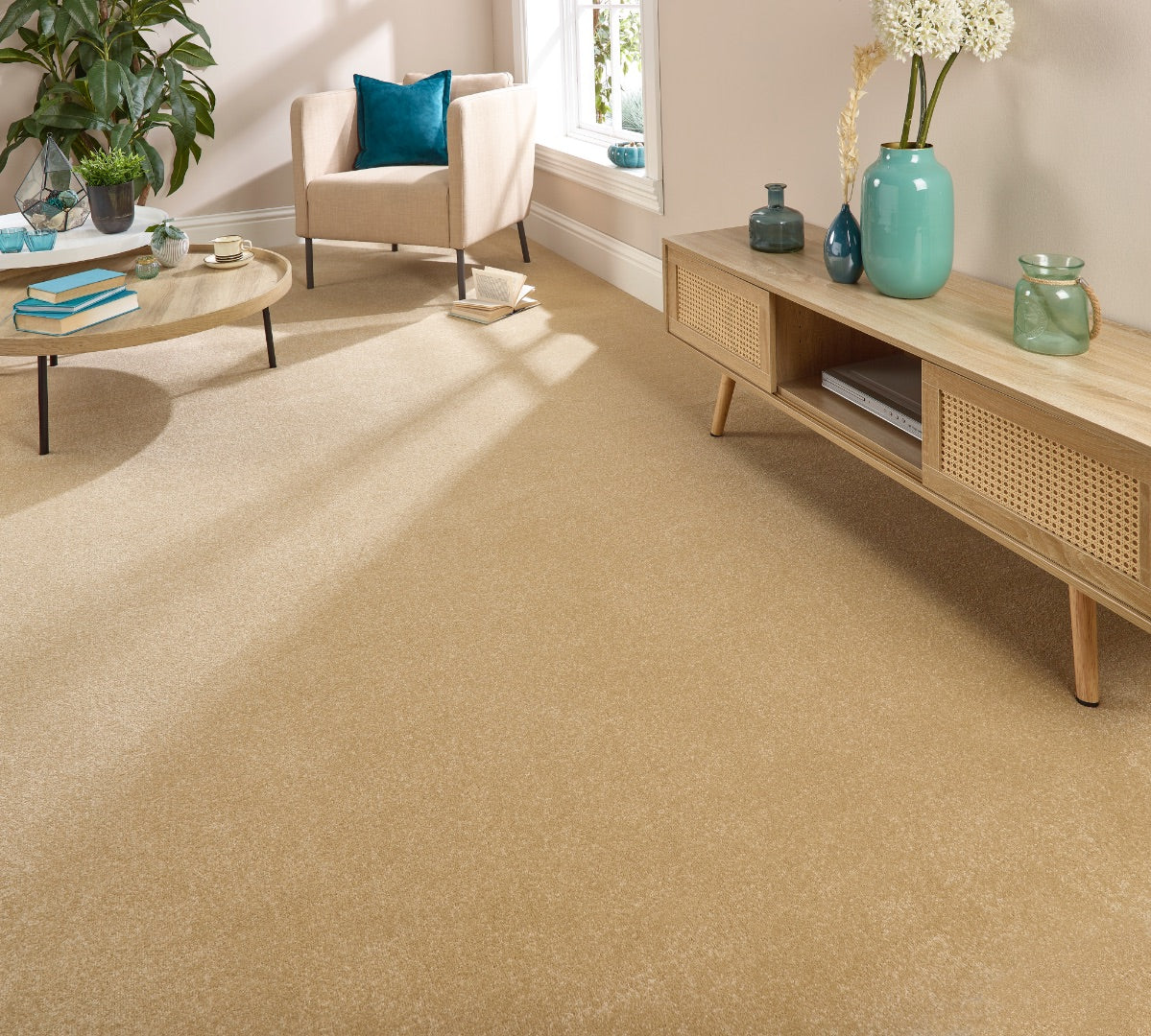 Abingdon Stainfree Twist - Honey Gold Carpet