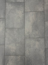 Kellars Luna grey tile effect vinyl flooring, colour Lara 098L