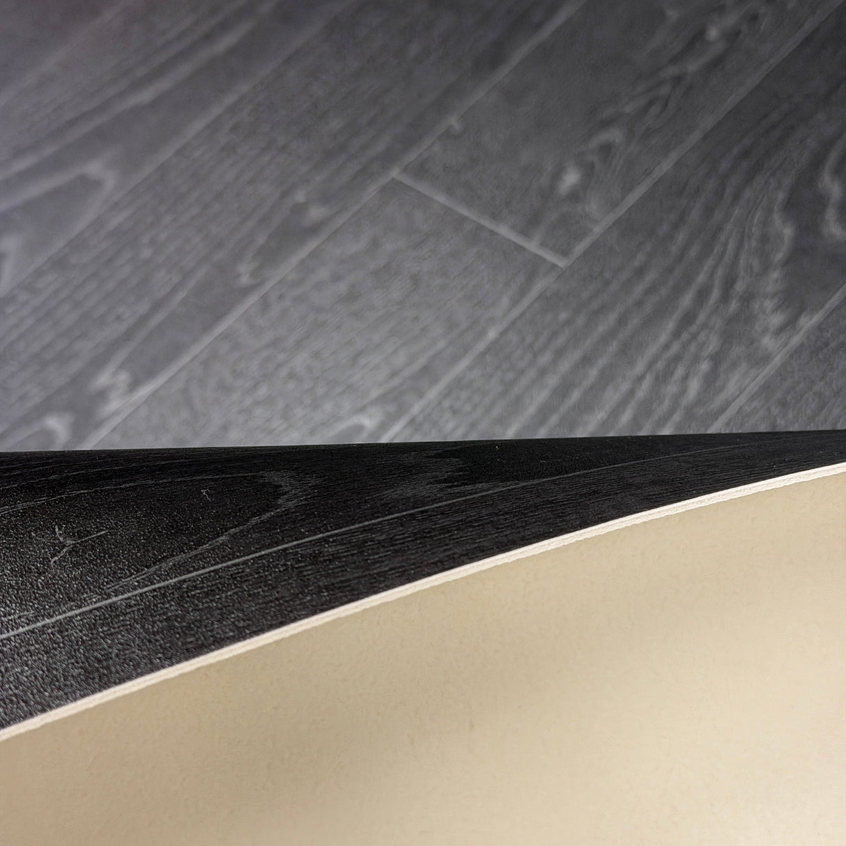 Luna Black Wood Effect Vinyl