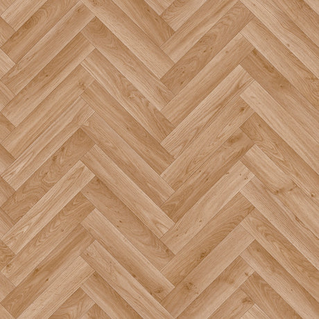 Abingdon Comfort herringbone vinyl in Rich Vintage Oak