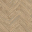 Beauflor Ultragrip Eminence herringbone vinyl shown in Laurel Oak 669D