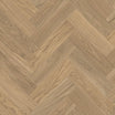 Lifestyle HarlemTex herringbone vinyl flooring shown in Hudson Modern